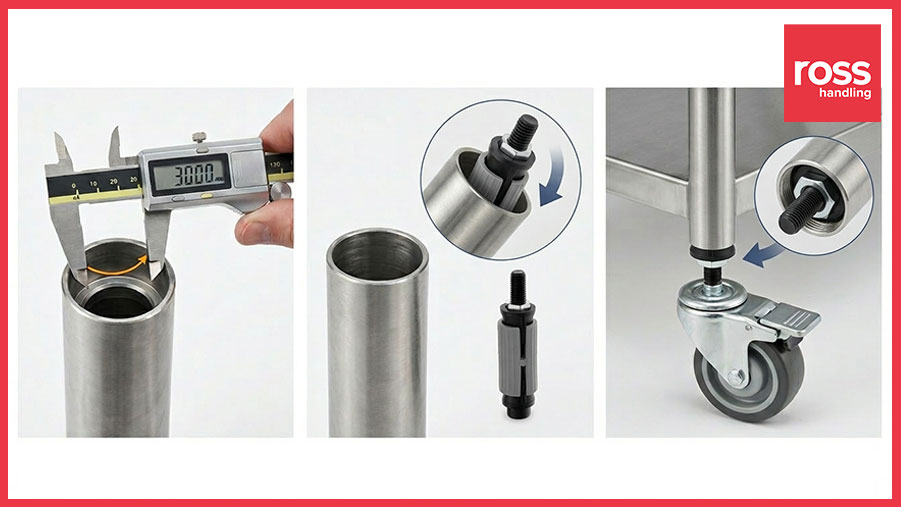 How to Attach Castors to Round or Square Tubing