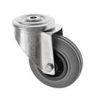 Stainless Steel Castors SS Series Medium Duty Bolt Hole Rubber Wheel