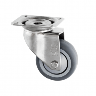 Stainless Steel Castors Thermoplastic Rubber Wheel Series SSL