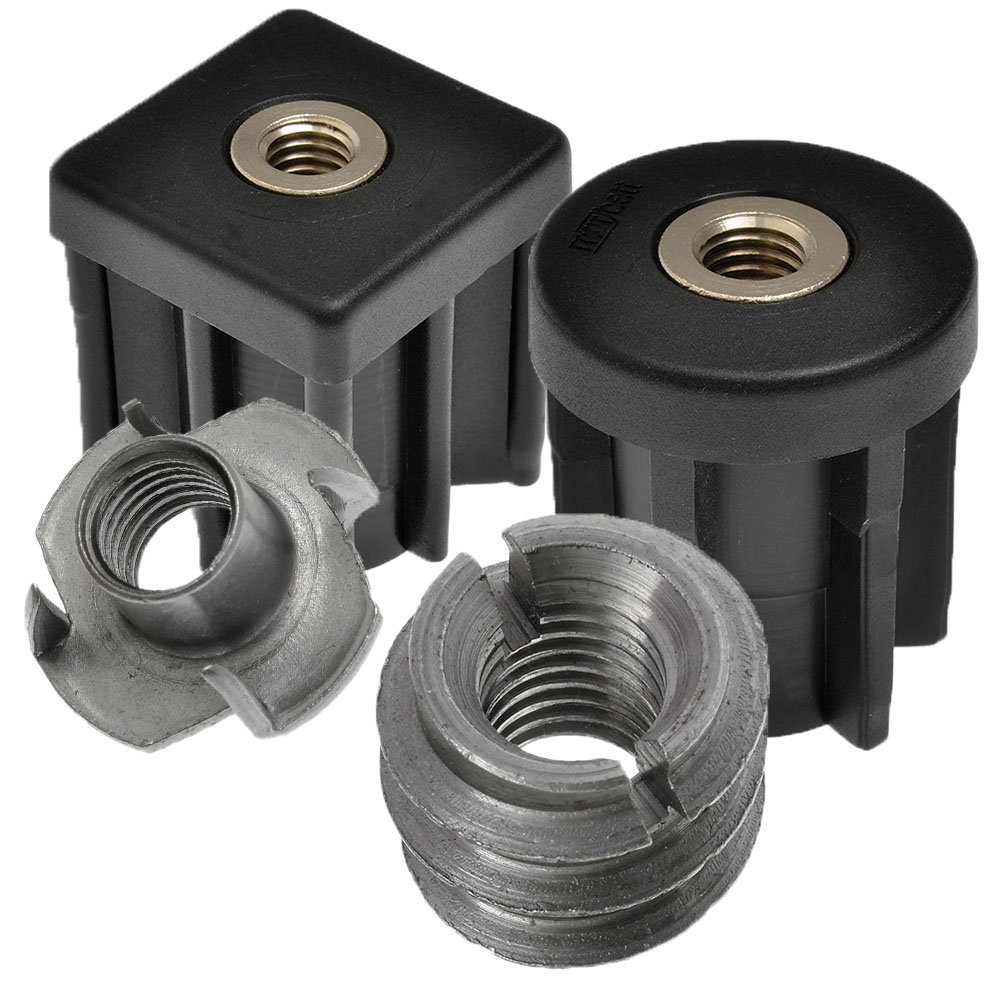 Adjustable Feet Fixing Kit Threaded Inserts & Brackets Ross Castors