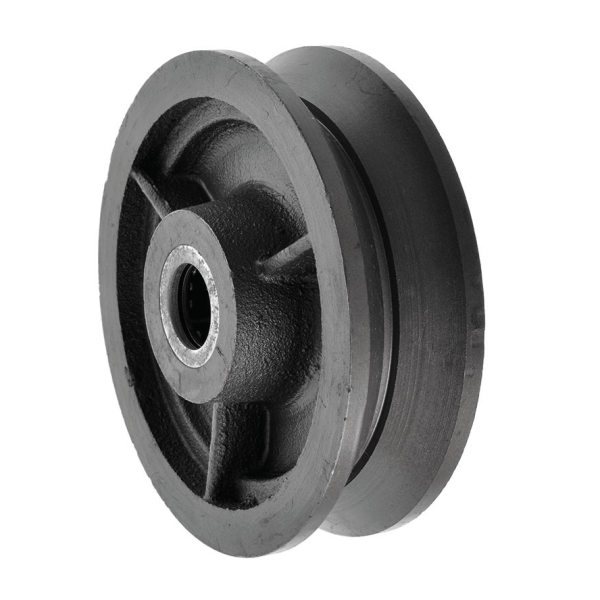 150mm Cast Iron V Grooved Wheel 25mm Roller Bearing