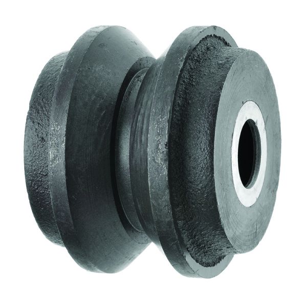 75mm Cast Iron V Grooved Wheel 20mm Roller Bearing 225kg