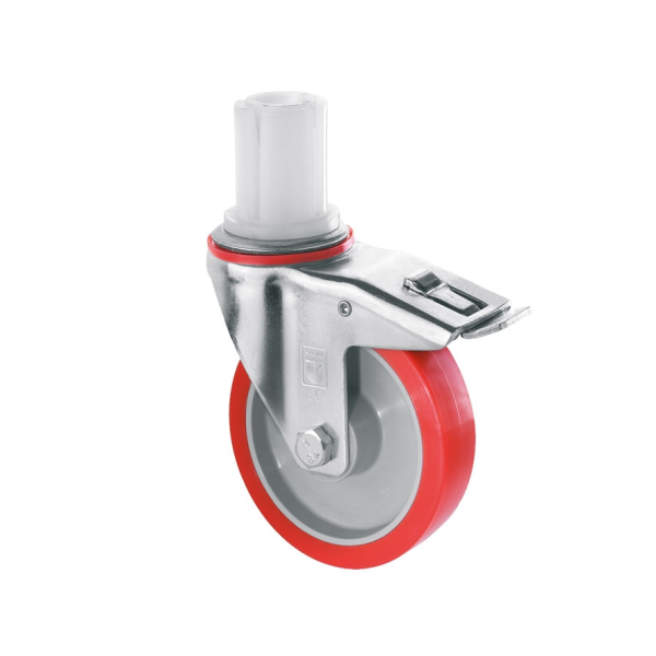 125mm Scaffold Castor with Brake Polyurethane Wheel 200kg