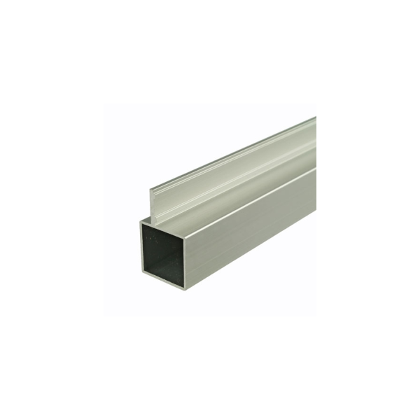 2 Meter Single Finned 25mm Aluminium Square Tube