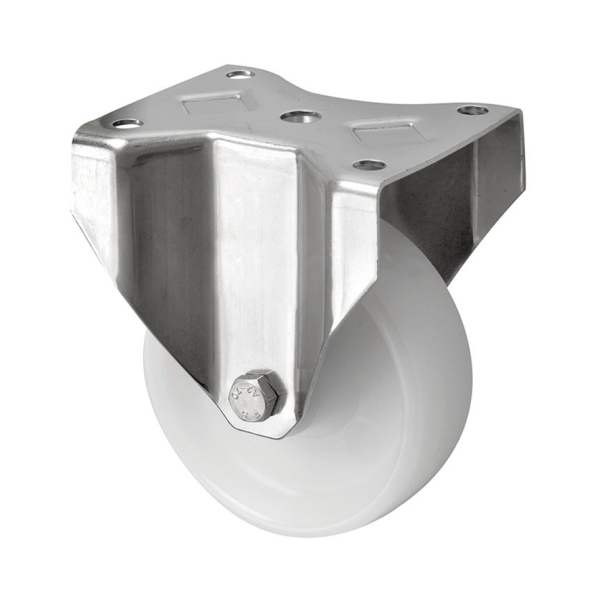 160mm Fixed Stainless Steel Castor with Nylon Wheel