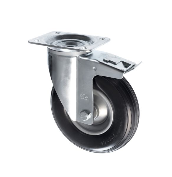 200mm Puncture Proof Pneumatic Castor With Brake