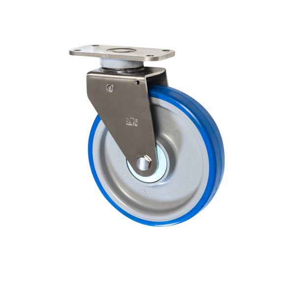 200mm Self Aligning Polyurethane Castors