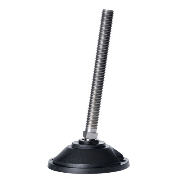 Bolt Down Mild Steel Levelling Foot 100 Dia, M12 x 75mm