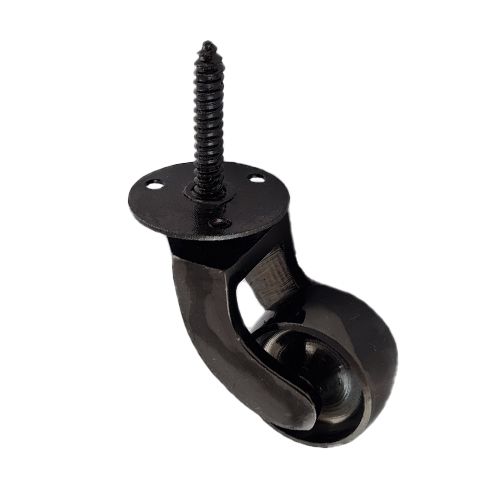 Black Nickel Castor Wheels 32mm with Screw Fitting 1