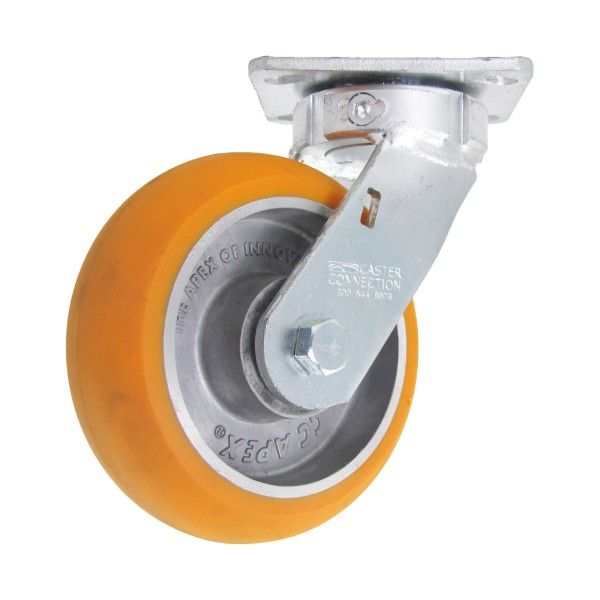 Extended Lead Kingpinless Top Plate Swivel Caster
