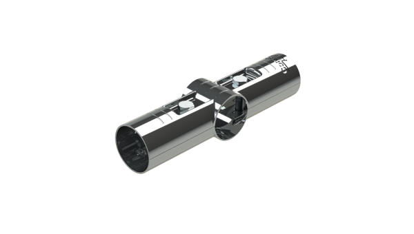 Nickel Plated Metal Tube Connector 180 degree