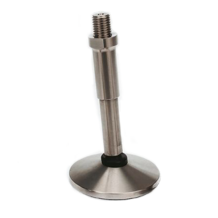 Hygienic Stainless Steel Adjustable Feet 50mm Dia. M12 x 92mm