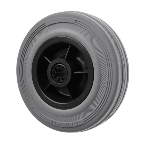 100mm Non Marking Grey Rubber Wheel with Roller Bearings