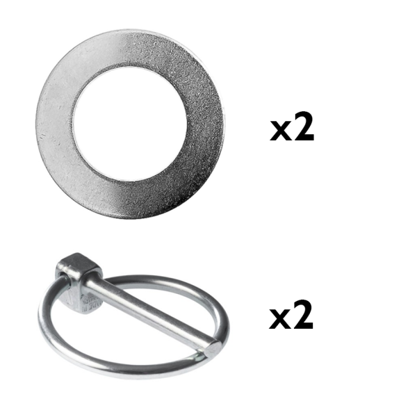 Linch Pins and 25.4mm Washer 2pk for Axles and Wheels