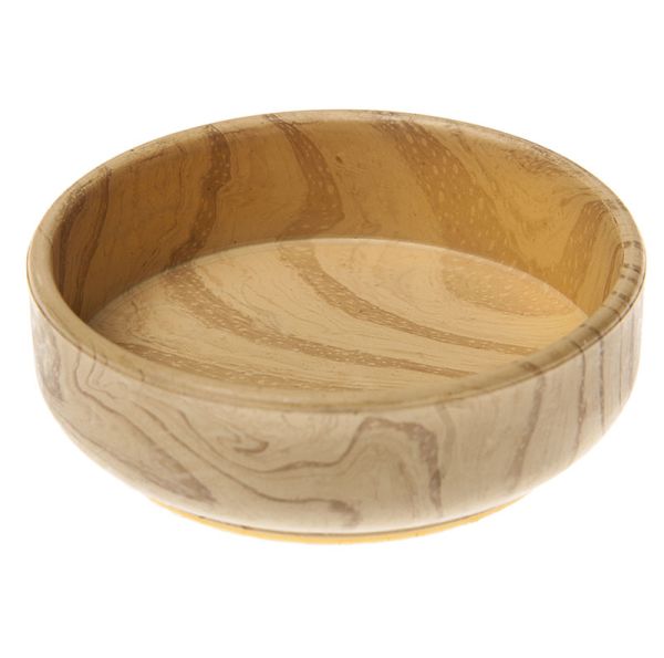 Plastic Non Slip Castor Cups Light Wood Effect 60mm Set of 4