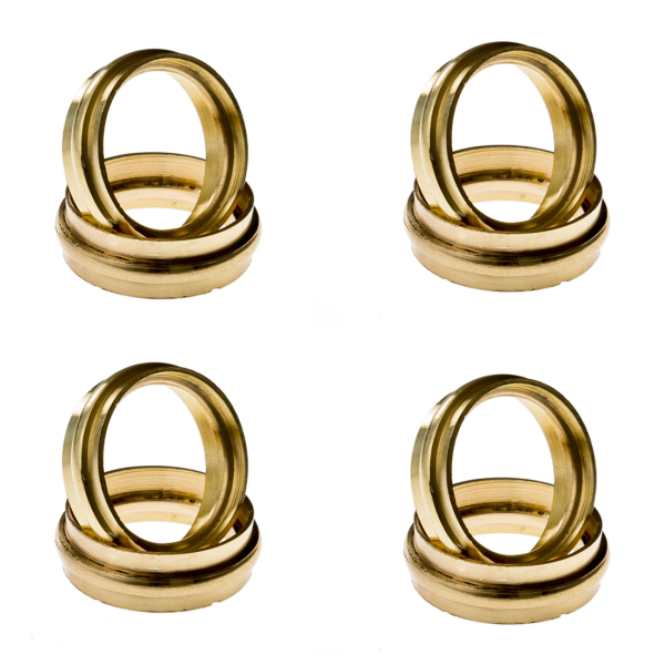 29mm Circle Brass Embellisher Set of 4