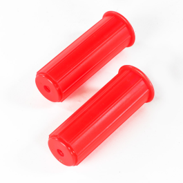 Wheelbarrow handle outlet grips