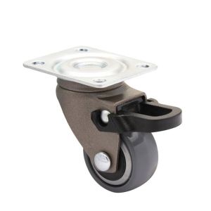 Soft Grey Furniture Castor 25mm Swivel Braked 3C-Series
