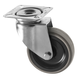 75mm Light Duty Swivel Castors Grey Rubber Wheel