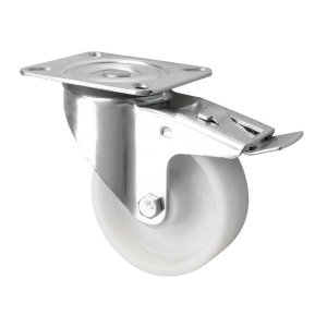 100mm Swivel Braked Castors Nylon Wheel