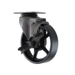 125mm Cast Iron Vintage Furniture Castor with Brake