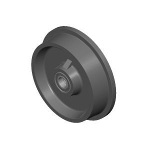 200mm Cast Iron Single Flanged Rail Wheels
