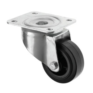100mm Black Rubber Swivel Castor Wheel
