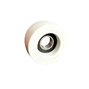 Polyurethane Guide Roller 55mm Diameter 15mm Ball Bearing