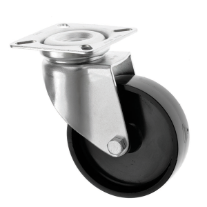 100mm Swivel Plastic Castor Black Wheel
