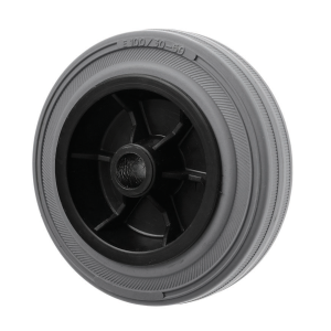 125mm Non Marking Grey Rubber Wheel Medium Duty