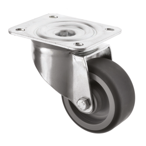 80mm Swivel Polyurethane Castor Grey Wheel