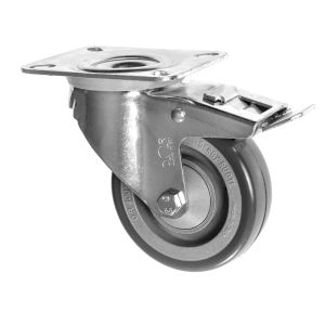 Electro Conductive Castors 100mm Polyurethane Wheel and Brake