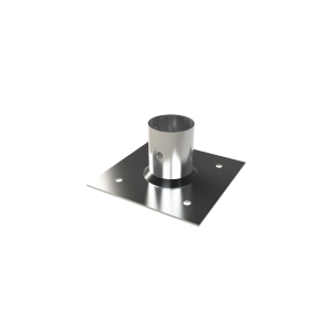 Square foot mount to hold round tube frame system/creform compatible