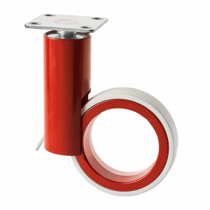 65mm Red Modern Design Castor Wheel with Brake