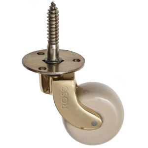 Antique Brass Furniture Castors 29mm China Wheel (4pack)