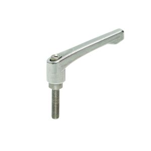 Stainless Steel Male Clamping Handle M6 x 40mm Thread Length