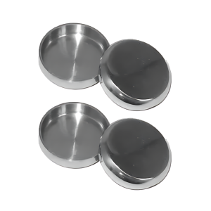 Nickel Castor Cups Set of Four