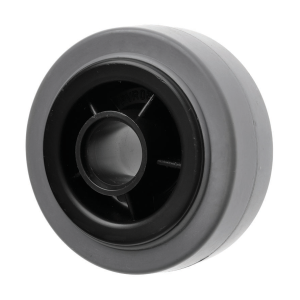 80mm Medium Duty Non Marking Grey Rubber Wheel 20mm Bore