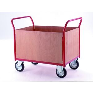 Heavy Duty Platform Trolley 4 Ply Sides1200 x 800mm Timber Deck