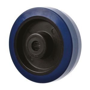 160mm Blue Non-Marking Elastic Rubber Wheel – RNB Series