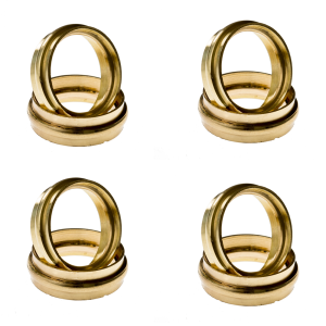 29mm Circle Brass Embellisher Set of 4