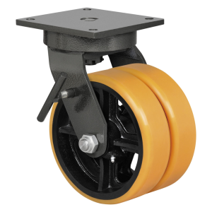 300mm Heavy Duty Swivel Castors Polyurethane Wheel 