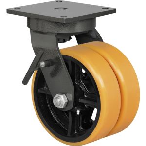 250mm Heavy Duty Swivel Braked Castors