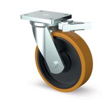 Polyurethane Castors Fabricated With Directional Lock 6000 Series