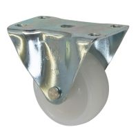Flexello White Nylon Fixed Castor - 88 SERIES