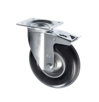 200mm Puncture Proof Trolley Castors Brakes