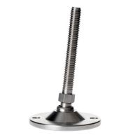 Low Profile Stainless Steel Bolt Down Adjustable Feet