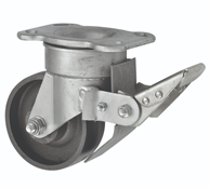 Cast Iron Castors & Brake 