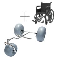 WheelEEZ™ Beach Wheelchair Full Conversion Kit