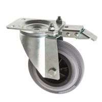 Grey Rubber Castors Directional Lock 3360 Series